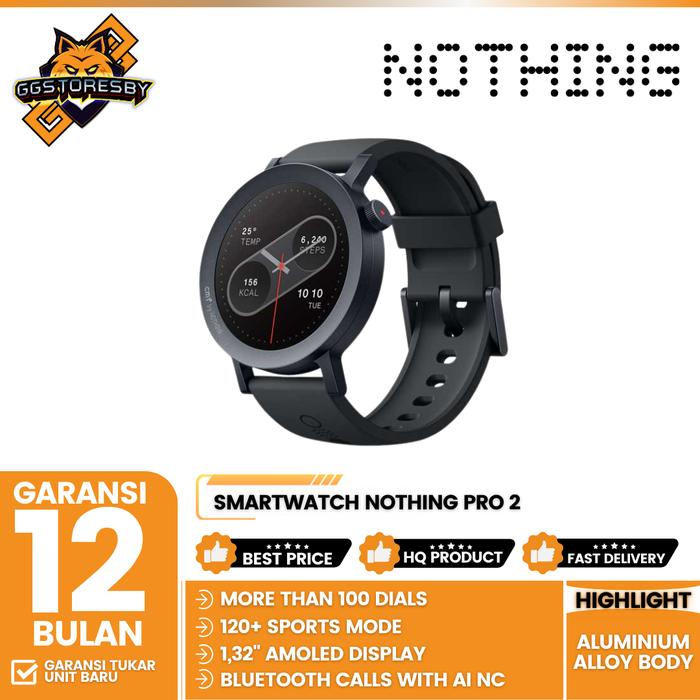 Gambar CMF WATCH PRO 2 AMOLED 1.32" SMARTWATCH BY NOTHING - Dark Grey dari GGSTORESBY undefined Tokopedia