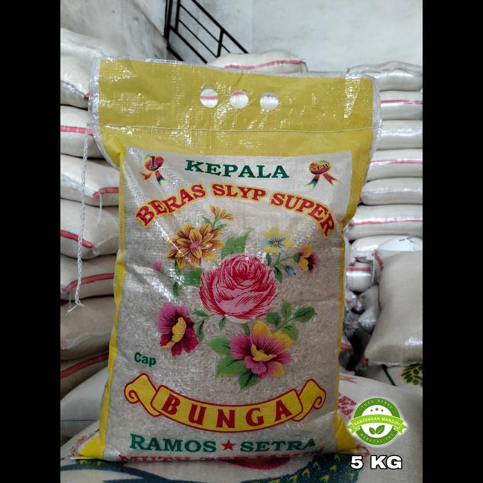 Gambar beras slyp cap bunga super 5 kg - 5KG dari Toko Acit 28 undefined Tokopedia