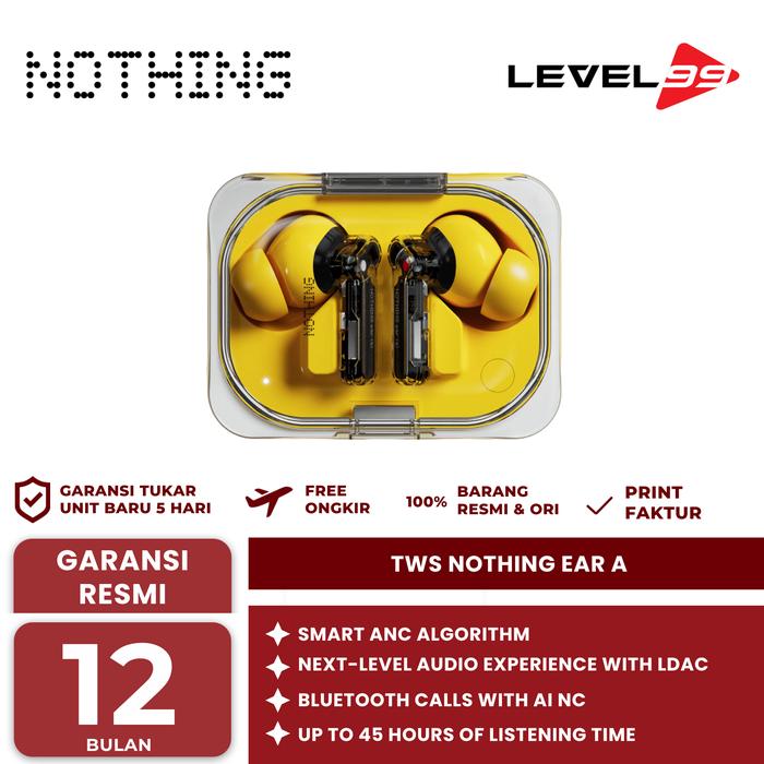 Gambar NOTHING EAR (A) Bluetooth TWS Earphone - Yellow dari Level99Store undefined Tokopedia