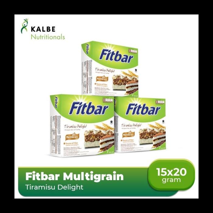 Gambar THE BEST!!! FITBAR TIRAMISU DELIGHT 5X20GR MULTIGRAIN 3 BANDED THE BEST!!! dari makaronishopp undefined Tokopedia