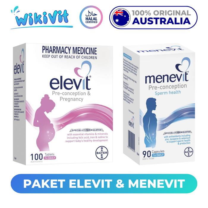 Jual ELEVIT Pre-Conception & Pregnancy 100 Tablets / MENEVIT ...
