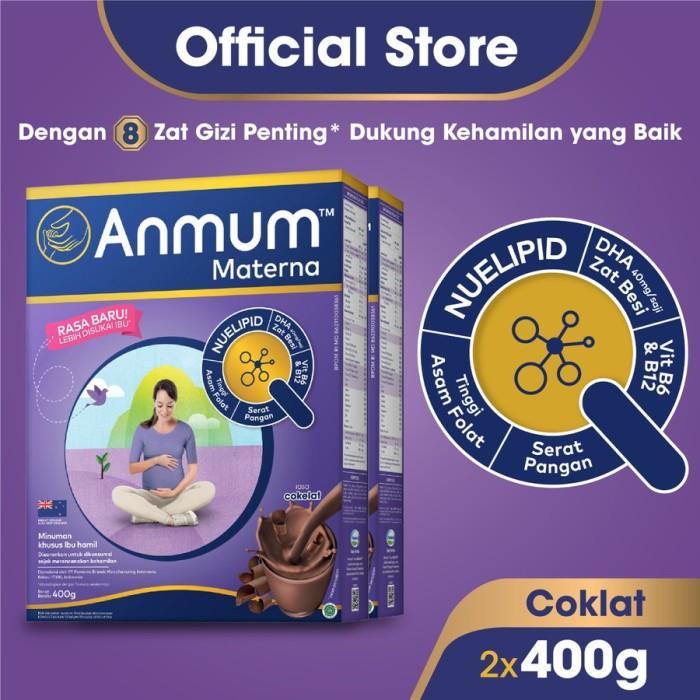 Gambar New Anmum Materna Susu Bubuk Vanila 400G / Cokelat 400 Gr - Susu Ibu Hamil Ori - Vanila dari Baby Stev undefined Tokopedia