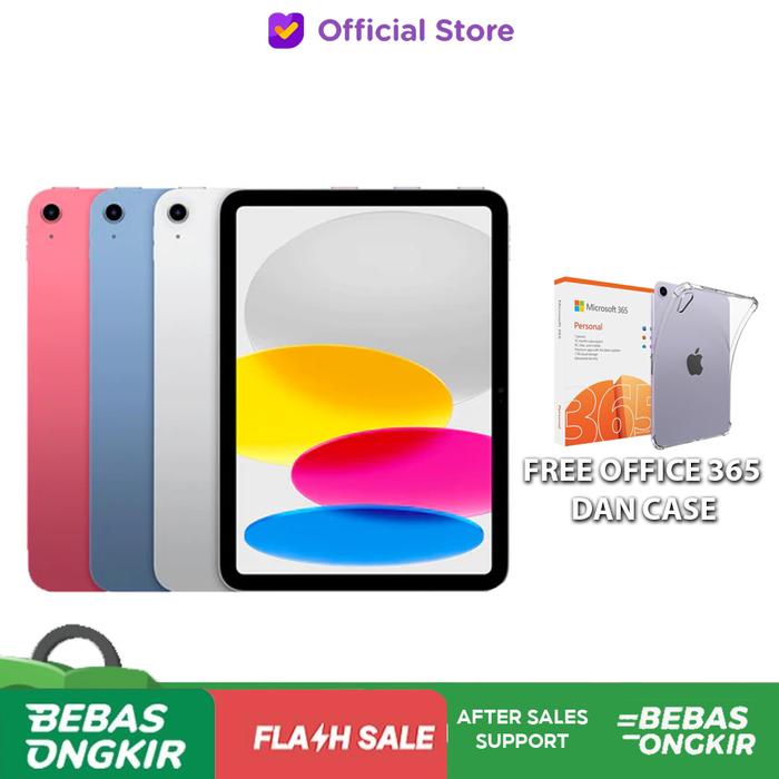 Gambar Apple iPad 10 2022 256GB 64GB iBox WiFi Only 10.9" Inch Gen 10 - Wifi Inter 64GB, Silver dari Digitalisme Store undefined Tokopedia