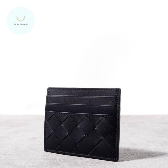 Gambar Bottega Veneta Big intrecciato card holder - Black dari Brandluxid undefined Tokopedia