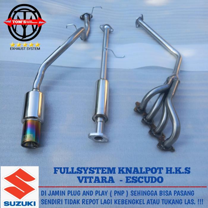 Gambar FULLSYSTEM KNALPOT RACING ESCUDO 1.6 - FULSYSTEM dari Tom'sExhaust undefined Tokopedia
