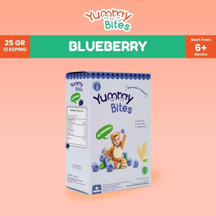 Gambar Promo [Nikita Willy Exclusive] Yummy Bites Rice Crackers 25 Gr Snack Baby Best Seller - Blueberry dari Baby Stev undefined Tokopedia