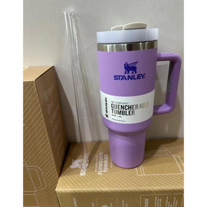 Gambar Botol minum tumbler Quencher cup 40oz 30oz stainley Lilac Lavender new aesthetic - Purple new, 1,18L 40oz dari Cindaga Chalis undefined Tokopedia