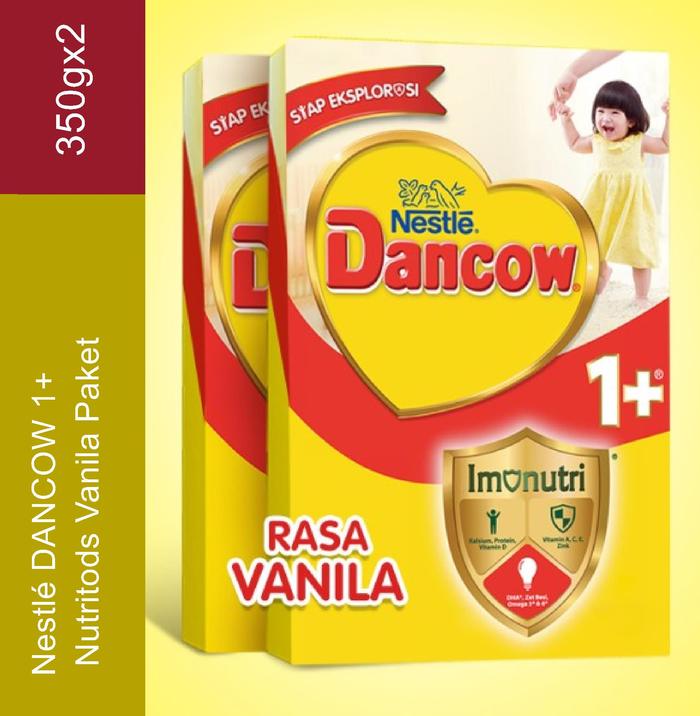 Gambar Nestlé DANCOW 1+ Nutritods Vanila Susu Anak 1-3 Tahun Box 350g x 2 Pcs Promo Termurah dari Solo Makmur Jaya undefined Tokopedia