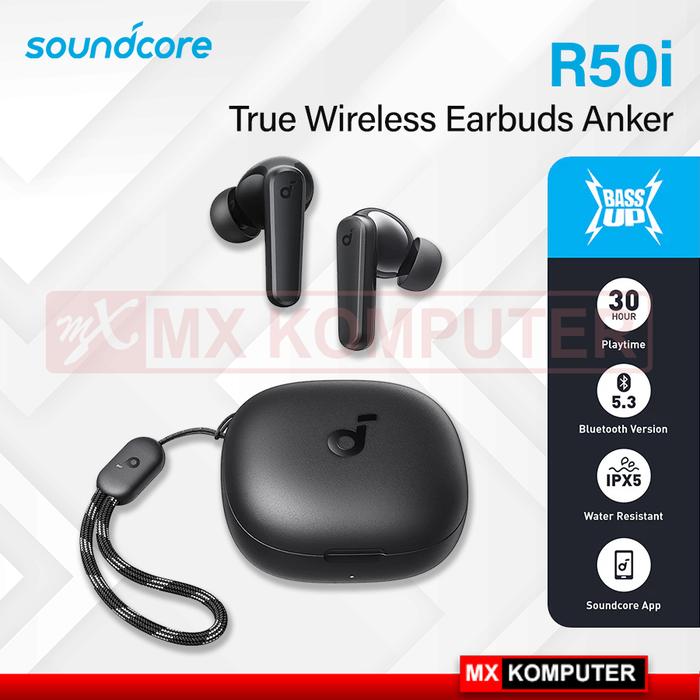 Gambar True Wireless Earbuds Anker Soundcore R50i - Hitam dari MXKomputer_NEW undefined Tokopedia