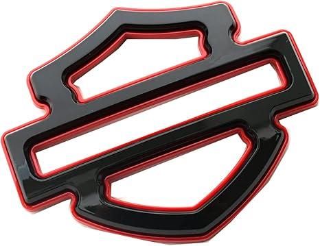 Gambar Emblem Sticker Stiker Logo Tangki Motor Harley Davidson Soft Tail Metal Fuel Tank Shield - Black Red dari Clicked Ind undefined Tokopedia