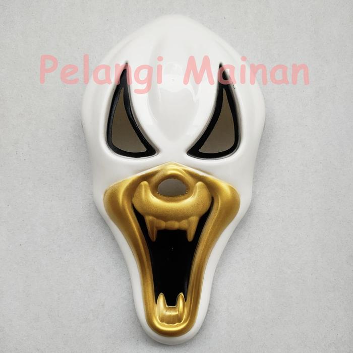 Gambar Topeng Death Ghost Party Mask Pesta Kostum Halloween - Gold dari Pelangi Mainan undefined Tokopedia