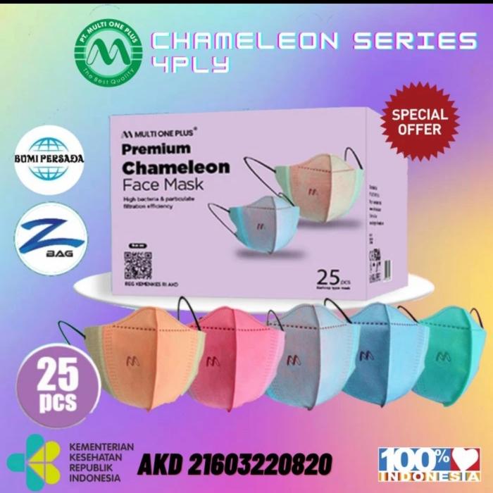 Gambar Multi One Plus KF80 Masker 3ply Medis Korea 3D Woodpecker 3 ply 20 pcs - DBMOP Chamelon dari Zipbag undefined Tokopedia