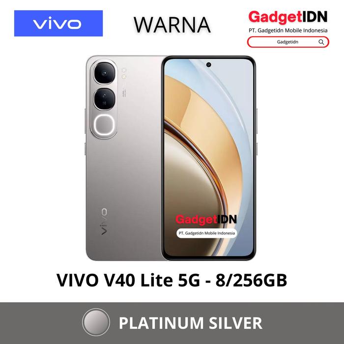 Gambar VIVO V40 LITE 5G 8/256GB ( +8GB EXTENDED RAM ) GARANSI RESMI VIVO - 5G 8/256 SILVER, FREE 30 BONUS dari GadgetIDN undefined Tokopedia