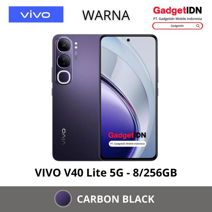Gambar VIVO V40 LITE 5G 8/256GB ( +8GB EXTENDED RAM ) GARANSI RESMI VIVO - 5G  8/256 BLACK, FREE 30 BONUS dari GadgetIDN undefined Tokopedia