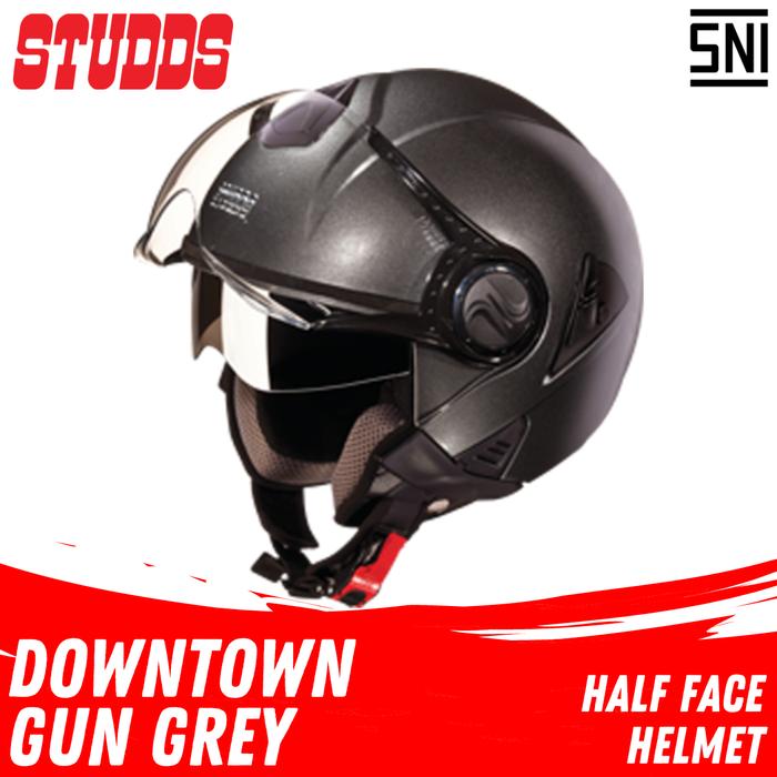 Studds Downtown Silver Full Face Helmet Studds Downtown D1 Decor