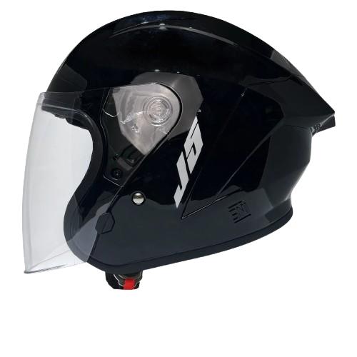 Gambar HELM HALF FACE MLA J5 SOLID / HELM MLA / HELM HALF FACE - Black Glossy, M dari KENS HELMET undefined Tokopedia