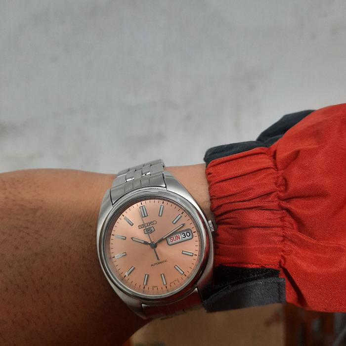 Jual RARE !! Seiko Automatic SNXA11K Salmon Orange Dial