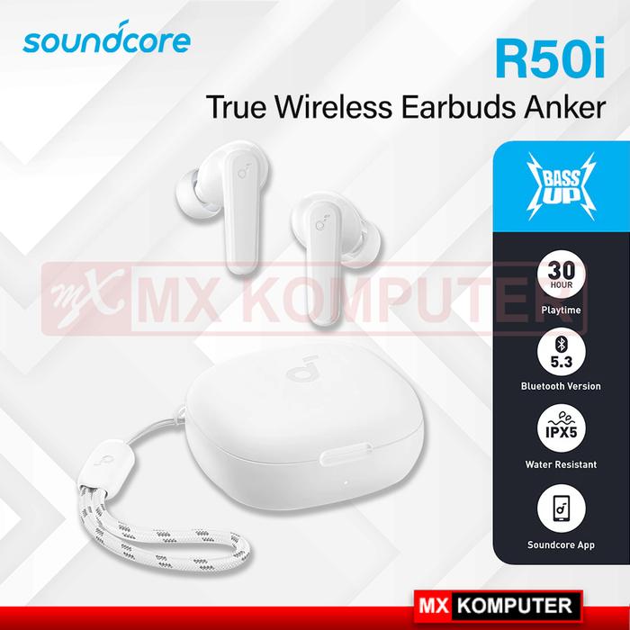 Gambar True Wireless Earbuds Anker Soundcore R50i - Putih dari MXKomputer_NEW undefined Tokopedia