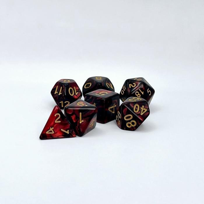 Gambar 7 Dice Polyhedral Dice Set + Pouch | DND | Dungeon & Dragons Dice Set - Dadu - No 5 dari TokoBoardGame undefined Tokopedia