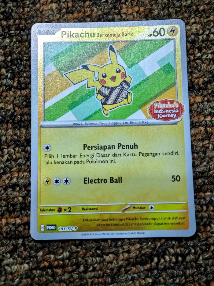 PSA9 バティックシャツ　ピカチュウ 191/SV-P foil Special Pokemon TCG Indonesia Pikachu Berkemeja Batik
