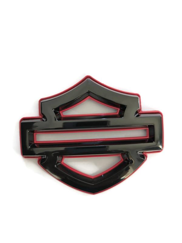 Gambar Emblem Logo Sticker Stiker Logam Tangki Motor Harley Davidson  Tail Fuel Tank Cover Modification Accessories - Black RED dari MDXMALL undefined Tokopedia