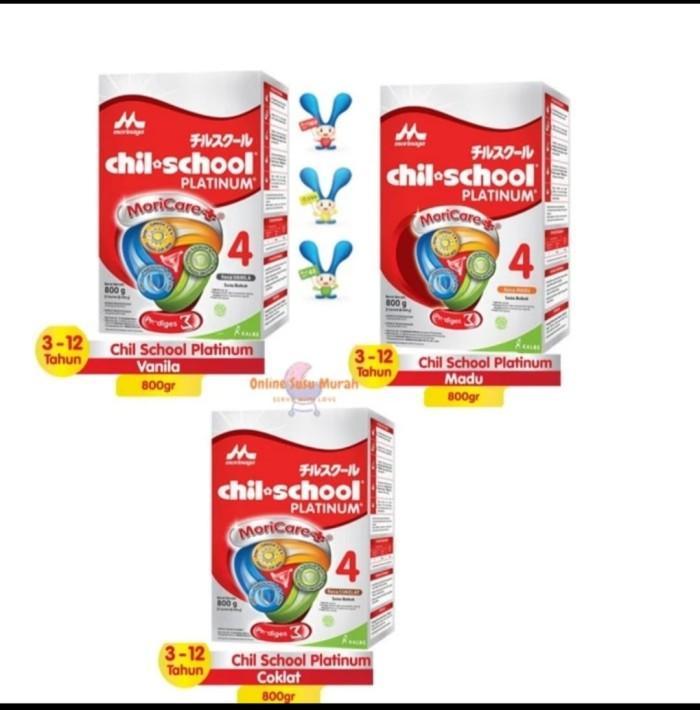 Gambar Susu Morinaga Chil School Platinum 4 Coklat, Madu, Vanila 800 Gram. 100% Original - Madu dari gifari29 undefined Tokopedia
