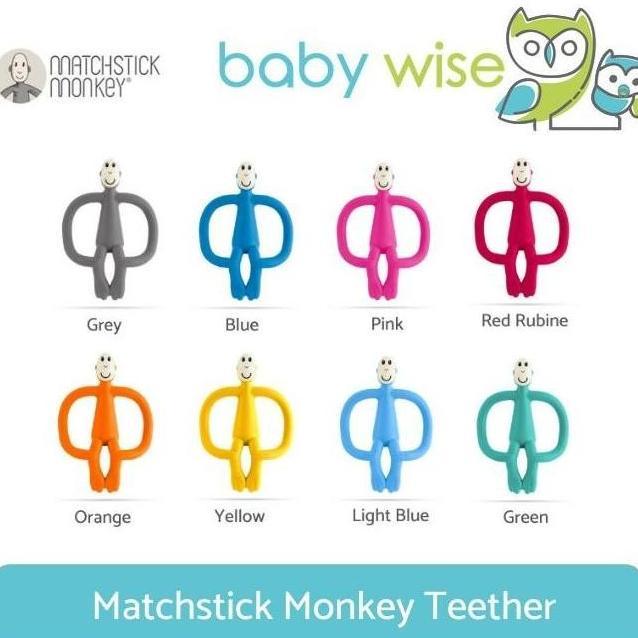 Gambar Matchstick Monkey Teether - Light Blue dari PlayKids Shop undefined Tokopedia
