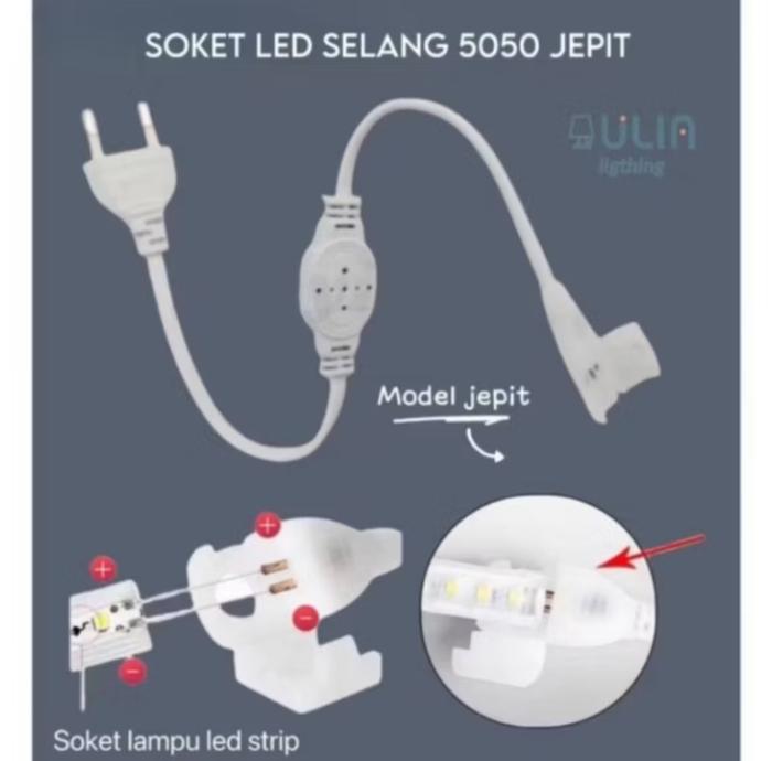 Gambar METERAN LAMPU LED STRIP 5050 SMD PER METER LED STRIP 5050 - soket, meteran dari Listrik-store undefined Tokopedia