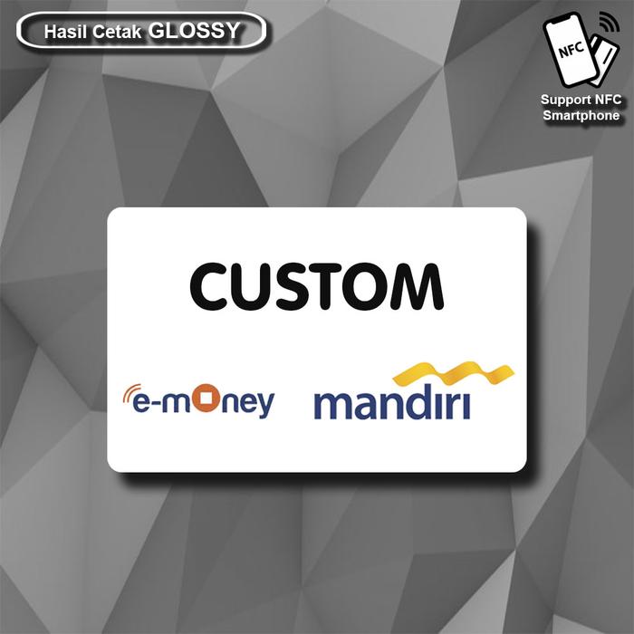 Gambar Custom Emoney E-Money Brizzi Tapcash Flazz Custom GLOSSY berkualitas - E-Money Mandiri, Cetak 1 Sisi dari Purnama Creation undefined Tokopedia