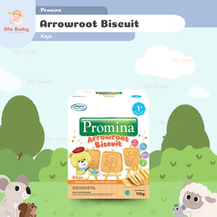 Gambar Promina Biskuit Arrowroot - Promina Arrowroot Biscuit  Biskuit Bayi 1+ - Snack Anak - Cemilan Anak - Keju dari Toko Alo Baby undefined Tokopedia