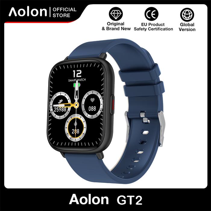 Gambar Aolon GT2 Smartwatch Jam Tangan Smart Watch Sports Pintar Watch - Blue dari Aolon undefined Tokopedia