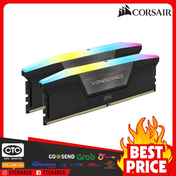 Ram Ddr5 Corsair Vengeance Rgb 64gb 2x32gb Pc6400 Cmh64gx5m2b-6400c32