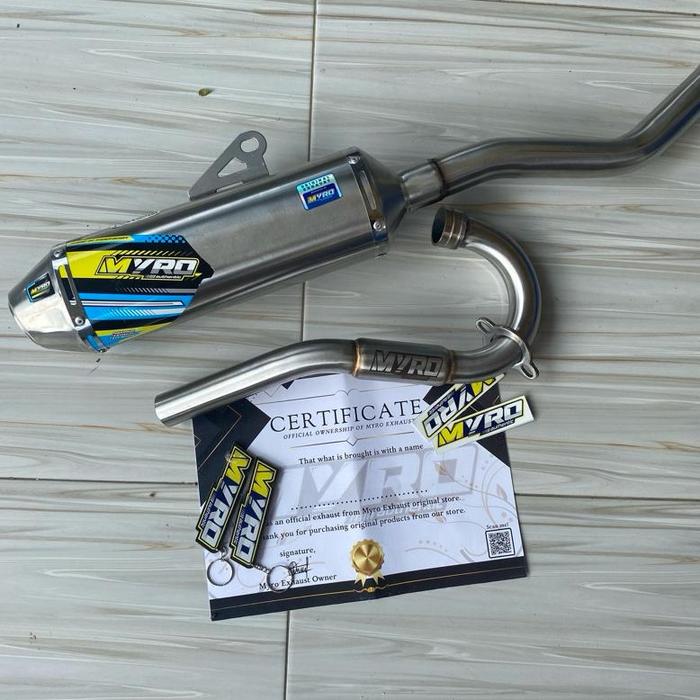 Gambar KNALPOT ORIGINAL MYRO CRF KLX DTRACKER WR Type Magnum Type M1 - M1, CRF dari motorcity workshopp undefined Tokopedia
