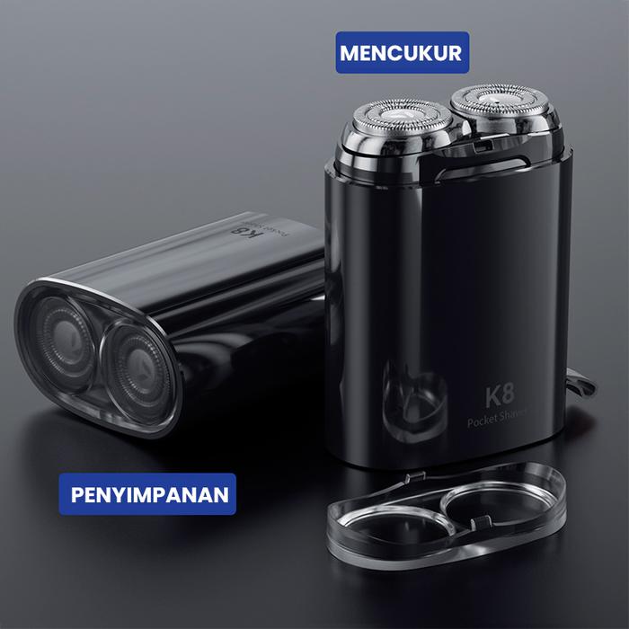 Gambar Enchen K8 Pop-up Alat Cukur Elektrik Pencukur Jenggot Travel Waterproof Portable - K8 dari Lydsto.Indonesia undefined Tokopedia