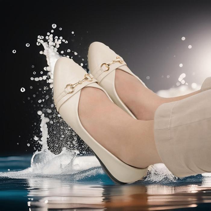 Gambar sepatu flatshoes wanita korea style hitam 37/41 - mokka, 41 dari Nuzukaye Shoes undefined Tokopedia