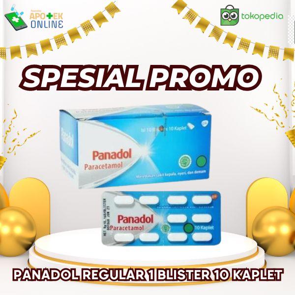 Gambar PANADOL REGULAR 1 BLISTER 10 KAPLET dari Apotek Pandan Sehat Taman undefined Tokopedia
