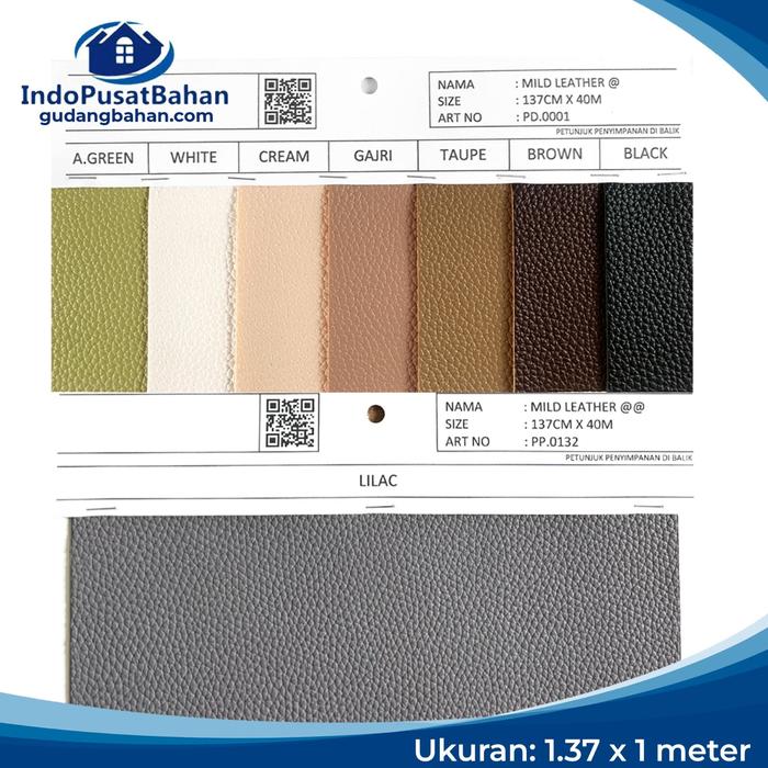 Gambar Kulit Sintetis / Bahan Oscar (1.37 m x 1 m) - Mild Leather - Black dari IndoPusatBahan undefined Tokopedia