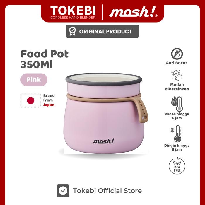 Gambar Mosh! Stainless Food pot 350ml Latte - PINK dari TOKEBI Official undefined Tokopedia