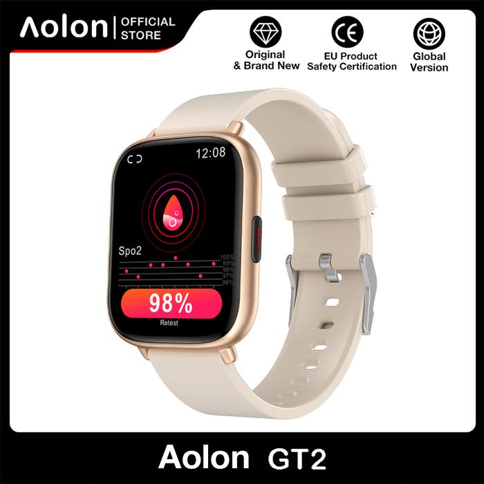 Gambar Aolon GT2 Smartwatch Jam Tangan Smart Watch Sports Pintar Watch - Gold dari Aolon undefined Tokopedia