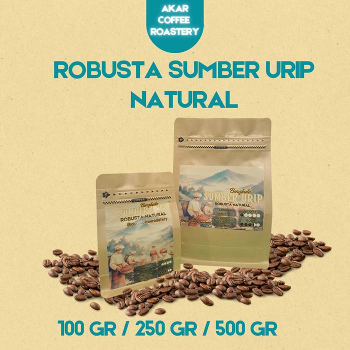 Gambar Kopi Robusta Sumber Urip Bengkulu Natural - 100 gram, Halus dari Akar Coffee Roastery undefined Tokopedia