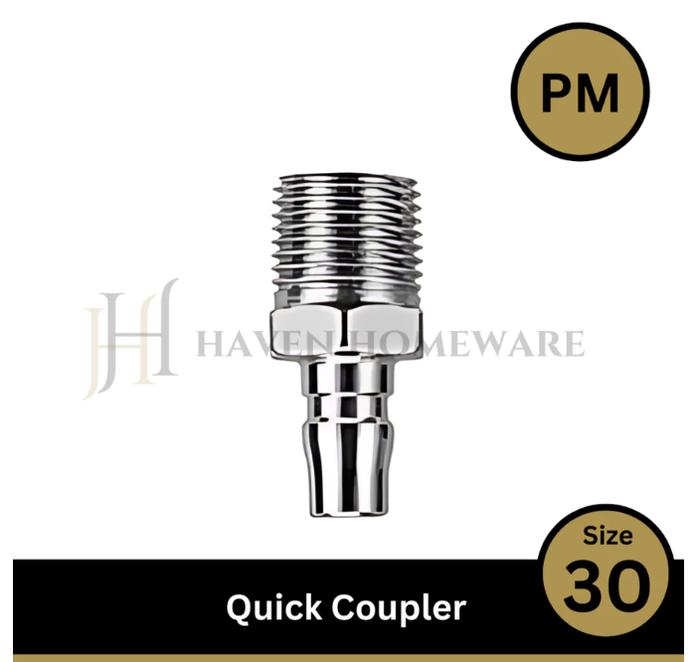 Gambar Quick Coupler Angin Neple Kompresor Coupler 3/8" - Drat Sambungan Selang Angin SF PF SH PH SM PM SP PP - PM 30 dari teknik sejahtera 88 undefined Tokopedia
