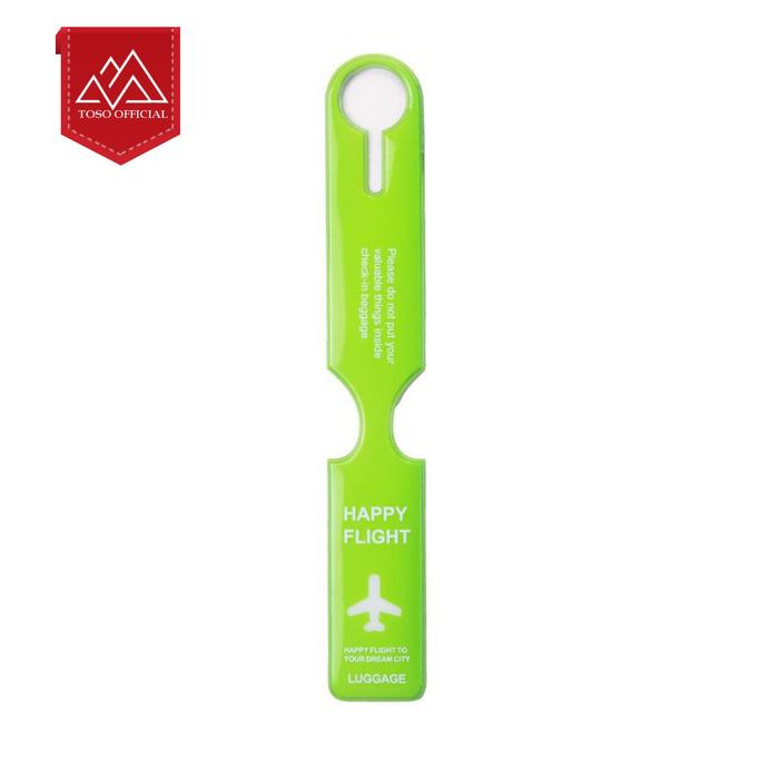 Gambar GANTUNGAN KOPER LUGGAGE NAME TAG TRAVEL TAG LABEL NAMA TAS BAGASI - Hijau dari Toso Mart undefined Tokopedia