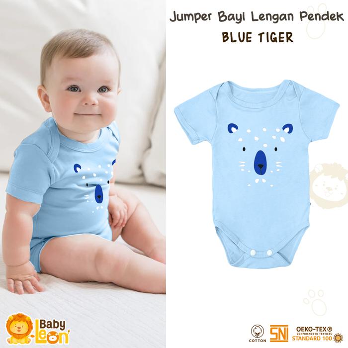 Jual BABY LEON Jumsuit Bayi Lengan Pendek Jumper Bayi Baru Lahir