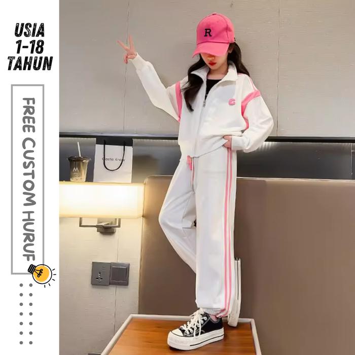 Gambar One Set Jaket Anak Laki Laki Perempuan Import Korean Style 1-12 Tahun Kekinian Lucu Premium Quality - Jkt Putih Brdir, 02 (± 1 th) dari Barry El undefined Tokopedia