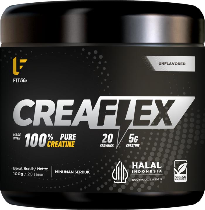 Gambar Fitlife Creaflex 300 gr Pure Creatine Monohydrate - Unflavored 100g, Tanpa Bonus dari Aest Nutrition undefined Tokopedia