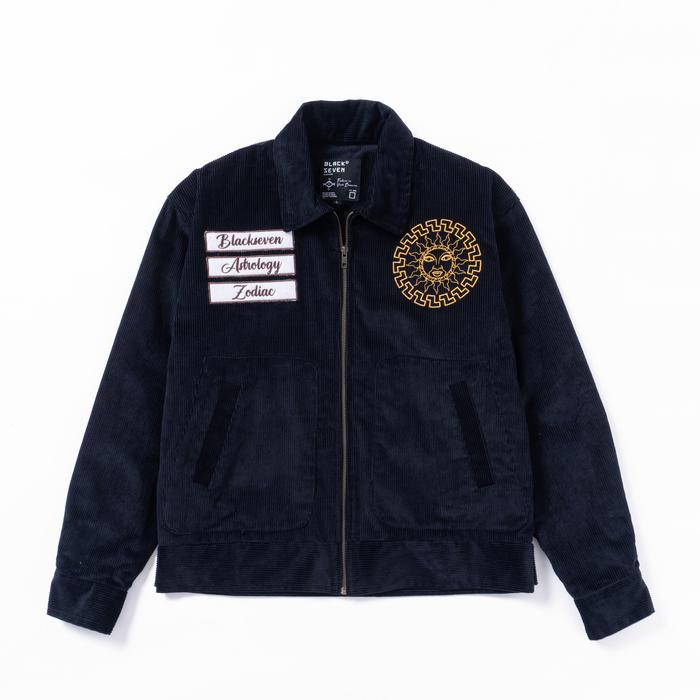 Corduroy Wappen Jacket (Navy) M ZUTOMAYO Swing Top Wide Ridge