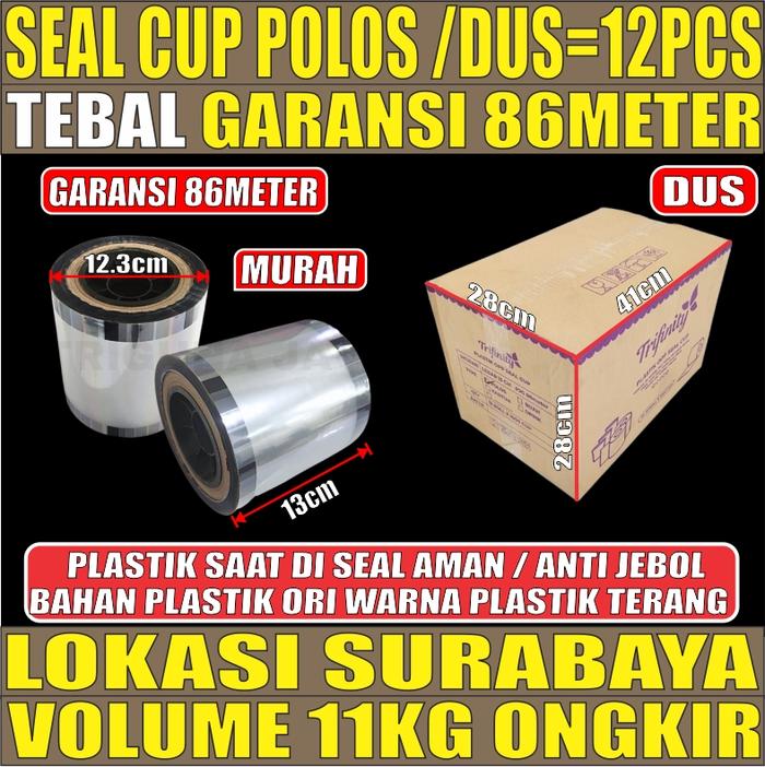 Gambar Seal Cup Tebal Garansi 86meter Press 1000 Gelas Plastik Lid Tutup Sealer Polos Kartun Drink Dus Gjk SBY - POLOS dari Triguna Jaya Surabaya undefined Tokopedia