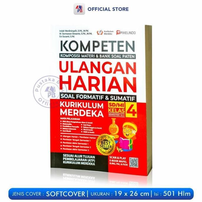 Jual Buku Ulangan Harian Kurikulum Merdeka SD / Kompeten Ulangan Harian ...