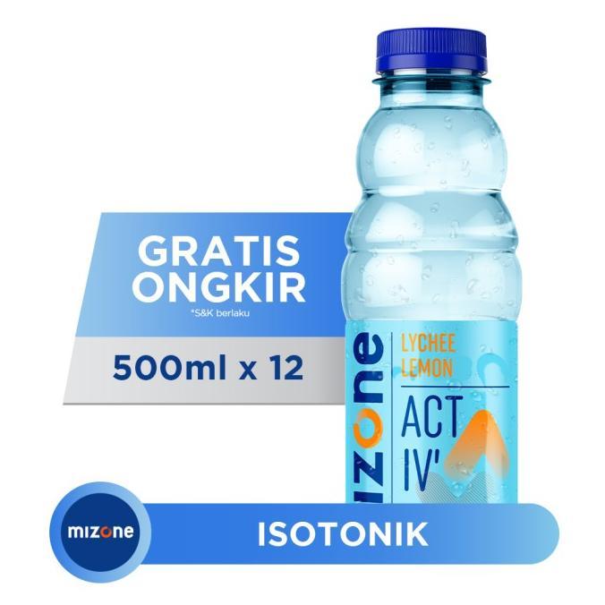 Gambar Mizone Isotonik Activ Lychee Lemon 500Ml X 12 Botol (1 Box) Original Best Seller dari indiracafe undefined Tokopedia