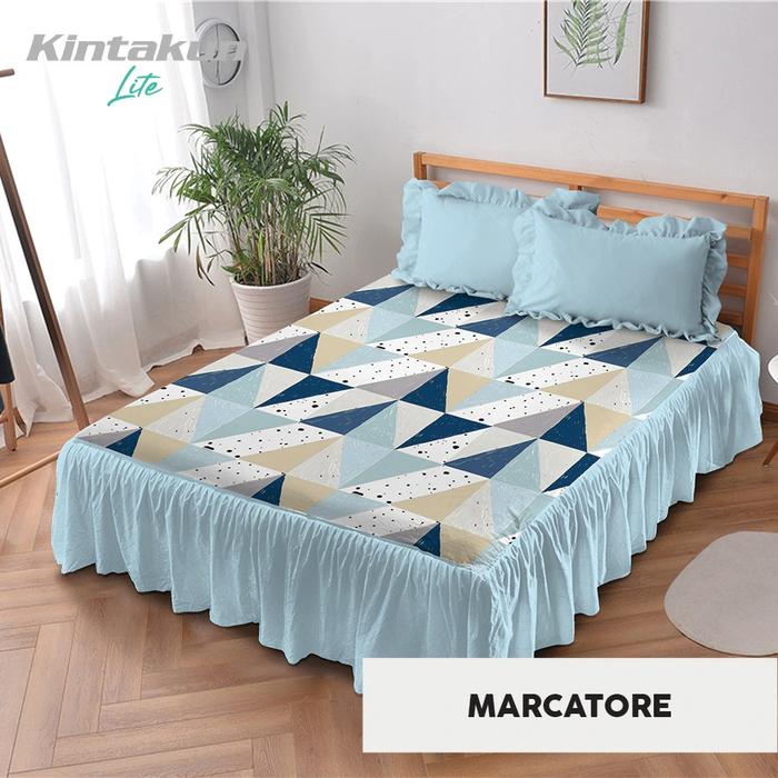 Gambar Kintakun New LITE Sprei Rumbai UK. 180X200 cm Sarung Bantal Guling - Marcatore dari Homeklik Living undefined Tokopedia
